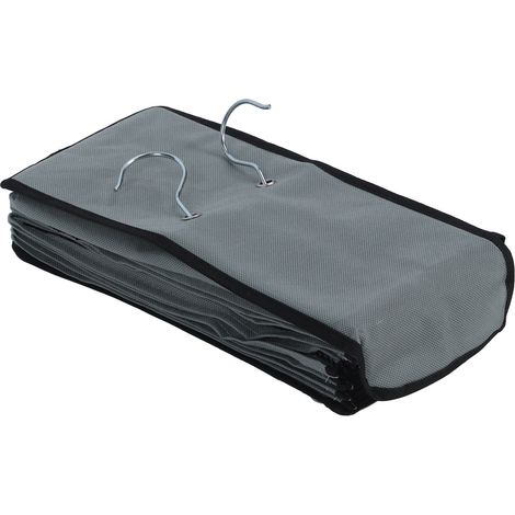 Sac de rangement suspendu à 10 compartiments pour vêtements, chaussures, chapeaux et sous-vêtements. Sac de rangement multicouche résistant et supportant un poids important. (1/5)