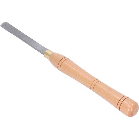 Ciseau à bois triangulaire HSS pour tour, manche en hêtre ergonomique pour tournage sur bois (1/5)