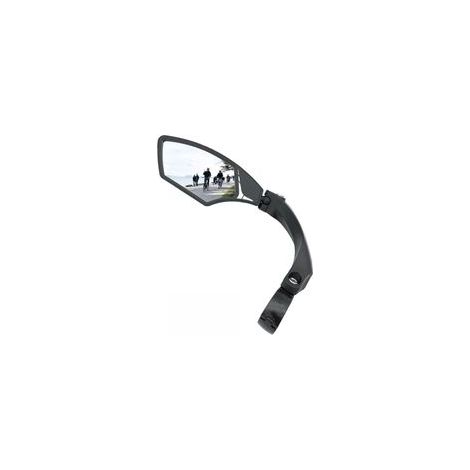 rétroviseur de vélo pour guidon, HD résistant aux explosions, miroir en verre transparent, rétroviseur de vélo rotatif réglable (1/5)
