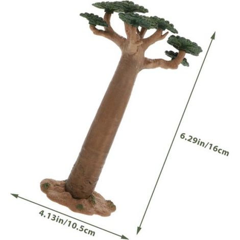 2Pièces Fleur-Plante Artificielle - Modèle Arbre Mini Baobab Décor Réaliste pour Jardin DIY Micro Paysage Table (1/5)