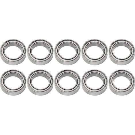 10 Stück Hochgeschwindigkeits-Kugellager aus silbergeschirmtem Metall für ZD Racing, reibungsarmer Stahl, schnelle Rotation, Ersatzteilset (1/5)