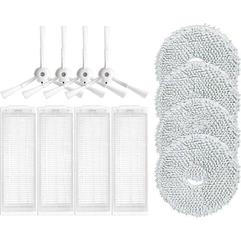 Accessoire pour aspirateur robot laveur de sols Miwhole M9 Pro Max : brosse latérale et filtre HEPA (1/5)