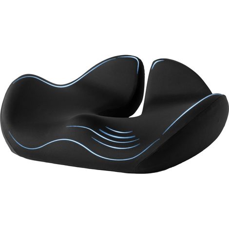 Coussin Coccyx, Grand Coussin Chaise Bureau Ergonomique Mousse à Mémoire, Coussin Orthopédique pour Soulager Douleurs Hanches et Coccyx/sciatique, Coussin Hemorroide. (1/5)