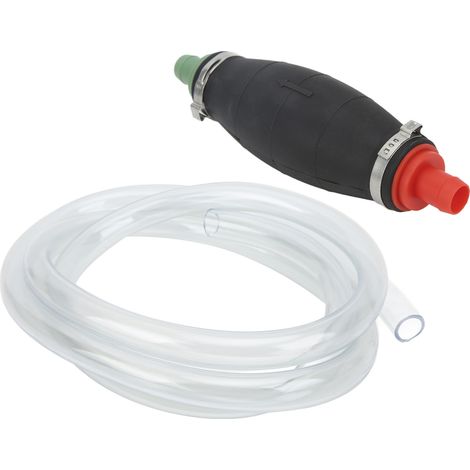 Pompe à siphon manuelle 16mm avec tuyau 2m, transfert d'essence, carburant et eau, compatible voitures, motos et camions. (1/5)
