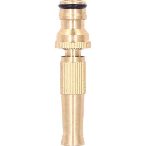 Buse arrosage tuyau laveuse piston laiton pression forte reglable raccord rapide 1/2in jardin (1/5)