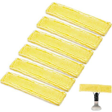 6 PCS Bonnette Microfibre Pour Karcher Vitre,Lingette Nettoyeur Pour Karcher WV2 WV5,Bonnettes Microfibre Accessoires Nettoyant Vitre,Bonnette de Rechange L'Aspirateur,Chiffons de Nettoyage (1/5)