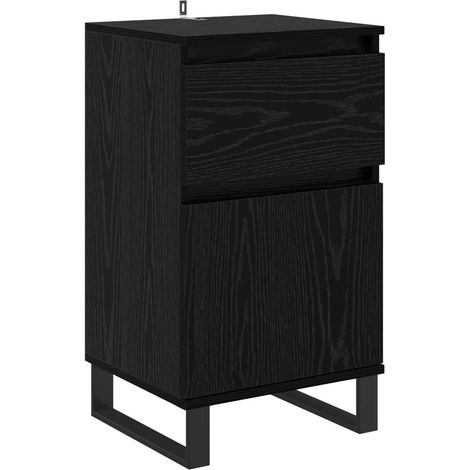 Maison Exclusive - Credenza Rovere nero 35 x 40 x 70 cm Legno multistrato