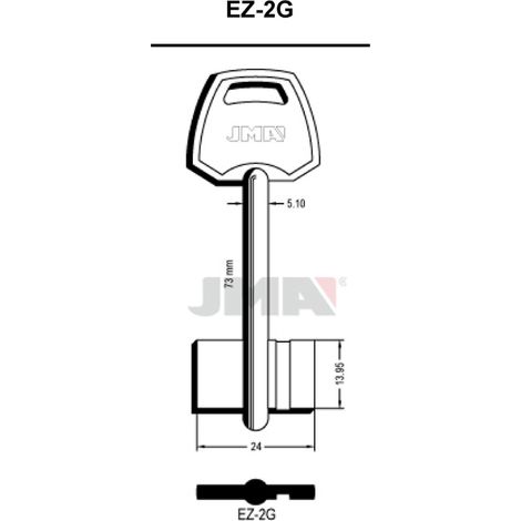 (10 u.) LLAVE EN BRUTO GORJA LATON