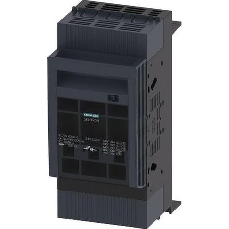 3P 160A NH000 Sicherungsschalter zur Montage auf 60mm Schienen 3NP1123-1BC20