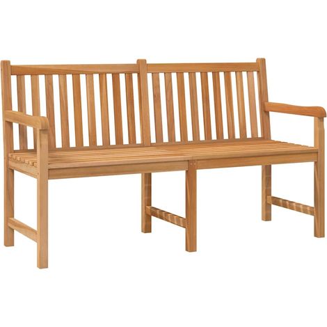 Maison Exclusive - Banco de jardín de madera maciza de teca 150 c (1/5)