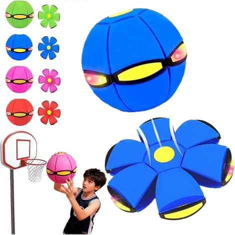 Hochwertiger IBHOO Zauber-Hüpfball, magische Hüpfbälle, magischer Hüpfball für Kinder, Hüpfball, zweifach umschaltbar, mit 6 Lichtern (1/5)