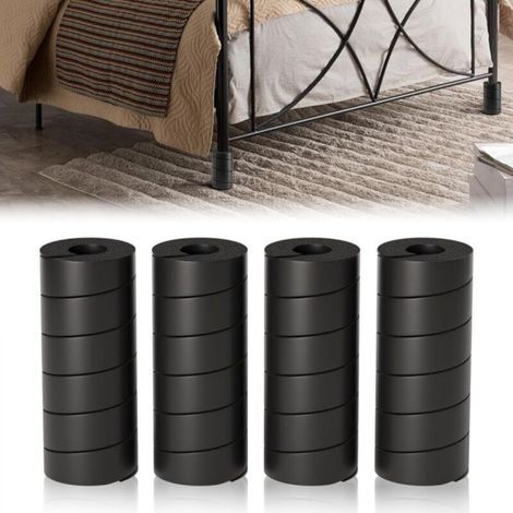 Lot de 4 protège-pieds de lit, protection anti-collision pour éviter les collisions avec les orteils sur un canapé, une chaise ou une table, 15 cm (1/4)