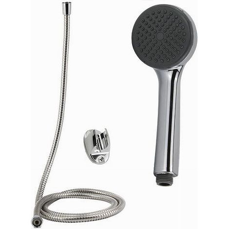 Cleafe - Kit Bagno Doccetta Tonda Doccino Soffione Doccia Con Laccio 1,8 Mt Staffa 69102 - (1/3)
