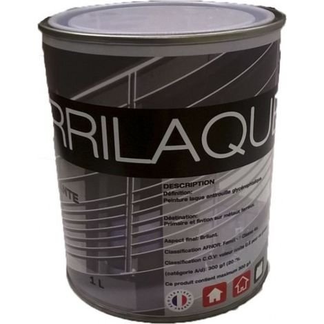 Peinture Ferrilaque Blanc 1l Peinture Antirouille Brillante Pour Métaux - Funget