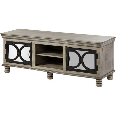 TV-Board Mango 150x45x55 grau lackiert HERMITAGE 011
