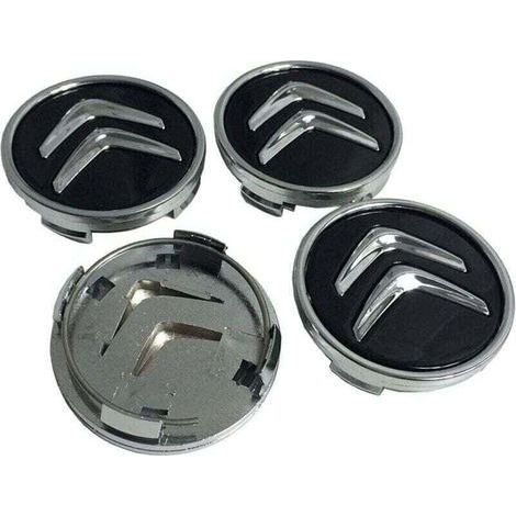 Stück 60-mm-Radkappen für Citroën C3, C4, C5, Elysée, Berlingo, Xsara, Picasso, Saxo, DS3, DS4, DS6, Felgenmittenemblem, Reifendekoration, Emblem, Logo