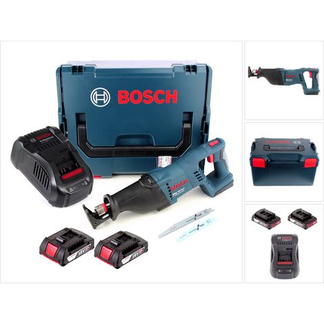 Bosch GSA 18 V-LI Akku Säbelsäge 18V + 2x Akku 2,0Ah + Ladegerät + L-Boxx (1/5)