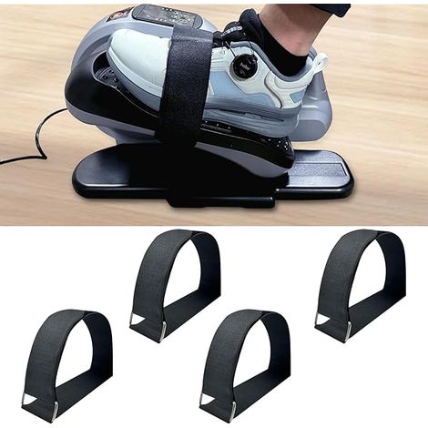 Pedal Straps - Adjustable Foot Straps for Under Desk Elliptical Pedal Exerciser - Universal Fit for Leg Exercise Machines - 4 Pieces (1/5)
