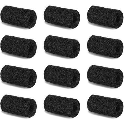 Pair Ensemble de 12 brosses en mousse pour robots nettoyeurs de piscine, protecteur d'entrée en acier inoxydable, couvercle d'entrée/de grille de filtre d'aquarium.
