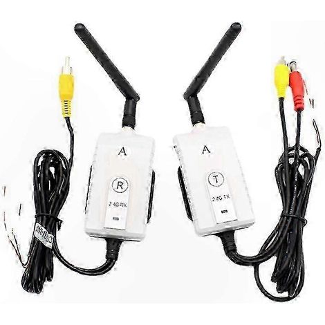 Système de caméra sans fil pour véhicule : kit émetteur et récepteur 2,4 GHz pour systèmes de vision arrière automobiles. (1/5)