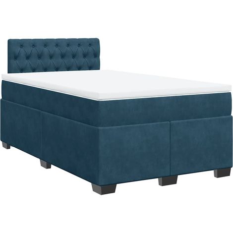Maison Exclusive - Boxspringbett mit Matratze Dunkelblau 120x190