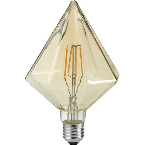 E27 Filament LED - 4 Watt, 140 Lumen, warmweiß, Ø11,5cm - nicht dimmbar, amber