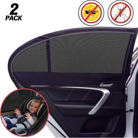 Pare-soleil de fenêtre latérale de voiture, pare-soleil de voiture, pare-soleil pour enfants,voiture avec protection UV(Lunette arrière d'une voiture) (1/5)