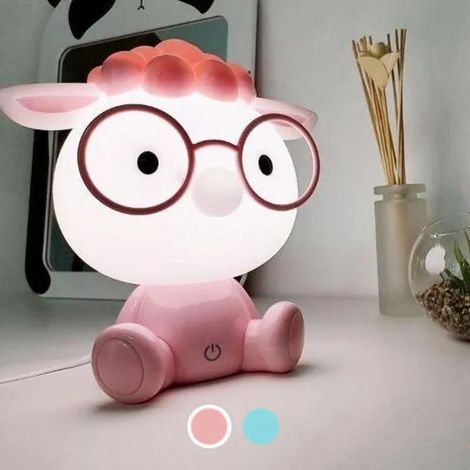 Veilleuse De Nuit Led Pour Chambre Mouton (+Câble Usb) - Rose / Grand (1/2)