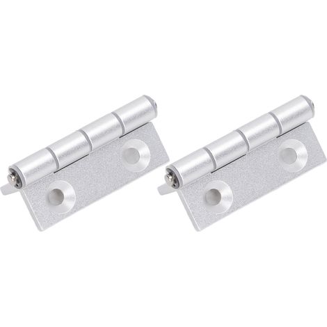 Charnière pliante en profilé aluminium HHPSN6 en 2 pièces, douille en résine et axe. (1/5)