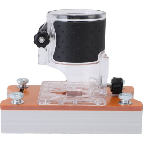 Support de défonceuse 2 en 1 compact pour fraisage et chanfreinage du bois, avec poignée ergonomique, pour rainurer et rainurer jusqu'à 65 mm. (1/5)