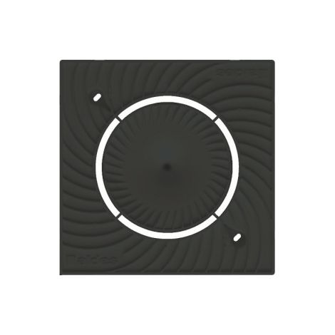 Aldes – Support bouche VMC 80mm – 11022175 – Pour ventilation intérieure – Plaque Design COLORLINE – Noir – Produit de haute qualité (1/5)