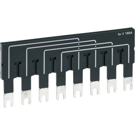 [NEUWERTIG] B-Ware Hager Überbrückungsschienen Verbinder HZI401 Überbrückungsschiene 2x4P 160A (1/2)