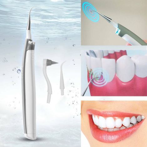 Nettoyage Des Dents Par Ultrasons Avec Led Fonctionnant Sur Batterie élimination Du Tartre Et De La Plaque Dentaire (1/5)