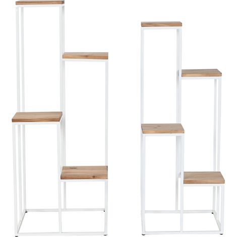 Repisa Set 2 Metal Abeto 40X40X100 7,00 Macetas (1/4)