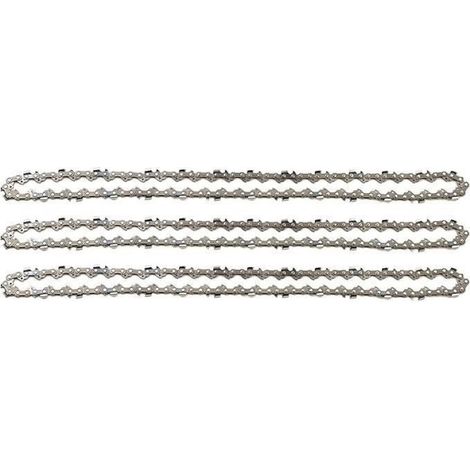 3pcs Chaînes de tronçonneuses 3/8" 1,3 mm 56 maillons longueur de guide-chaîne 40 cm compatible avec Oregon Dollmar Einhell Makita