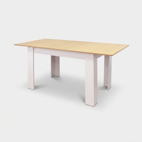 Mesa de comedor moderna de madera rectangular extensible Archibald