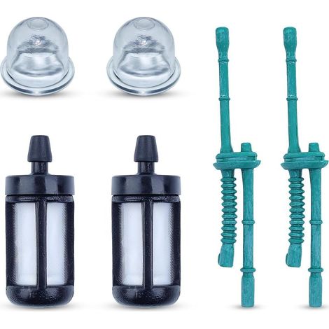 Conduite de Carburant + Filtre à Carburant pour Stihl FS38 FS45 FS46 FS55 KM55 HL45 MM55 FS100 FS110 FS130 Tondeuse avec Poire d'amorce Remplacer 4140 358 7702-2 pièces (1/5)