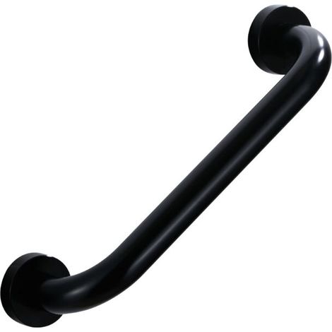 Barre de maintien poignée de maintien sécurité bain wc douche enfant femme personne âgée 30 cm noir