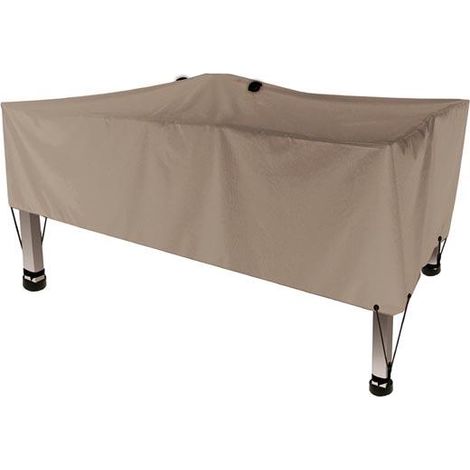 Velleman Copertura per tavolo da giardino grigio-beige 165x105 cm