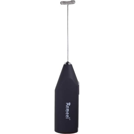 Mousseur à lait de poche avec fouet en acier inoxydable, portable et puissant pour café du matin, latte, cappuccino, chocolat chaud (1/5)