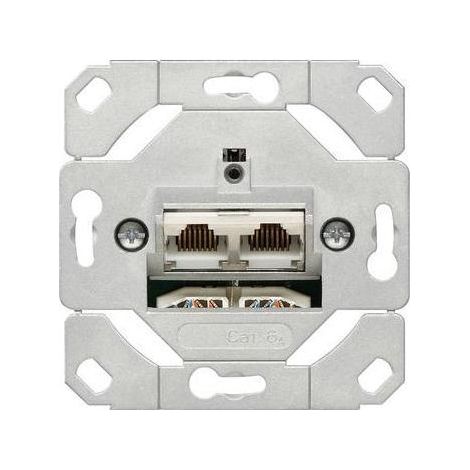 Gira Anschlussdose Cat6A 2xRJ45 unten 245200 LSA (1/5)