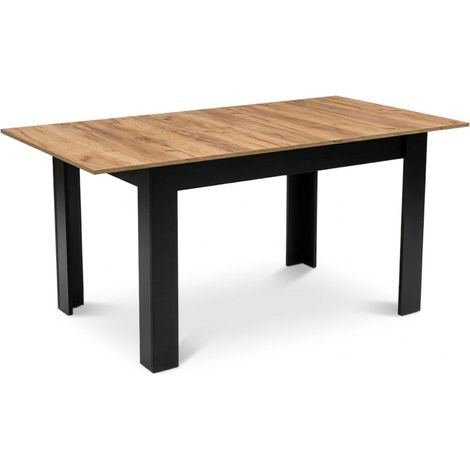 Extendable Dining Table, 120-160 cm, Oak Finish
