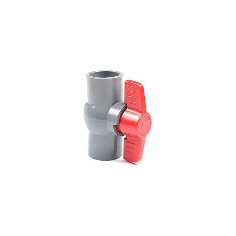Raccord pour circuit d'arrosage Vanne à boisseau sphérique en PVC, valve à boisseau sphérique en plastique (φ40 mm) (1/5)