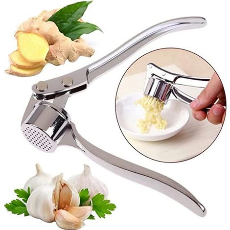 Presse-ail/hachoir/broyeur à ail de cuisine, éplucheur, presse-ail robuste, hachoir facile à utiliser, facile à nettoyer et durable. (1/5)