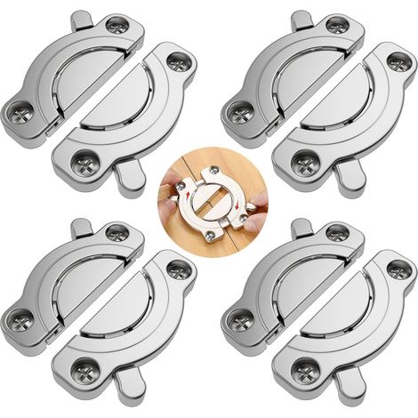 Uhrenschließe-Verbinder aus Zinklegierung, Tischverbinder-Zubehör, robuste Zinklegierung, 4er-Packung