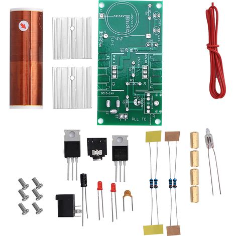 Module de bobine Tesla, haut-parleur plasma, kit électronique miniature à monter soi-même, 15 W CC, 15-24 V, 2 A (1/5)