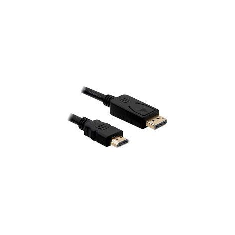 Delock Delock DisplayPort 1.1 Male> HDMI-A Passive Male de High Speed 2m Schwarz (1/5)