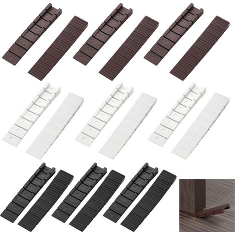 18 Pièces Cale Meuble en Plastique - Cales de Nivellement pour Meubles 8 X 20 X 100mm, avec Points de Rupture Prédéterminés Intégré, Cales pour Meubles, Portes et Armoires