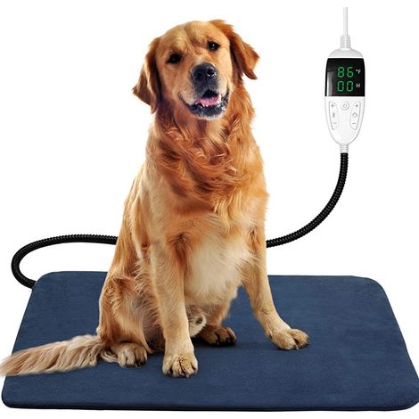 Couverture chauffante/coussin chauffant imperméable pour animaux de compagnie avec revêtement en polaire, chauffage pour chats et chiens, couverture chauffante à température constante pour chiens.