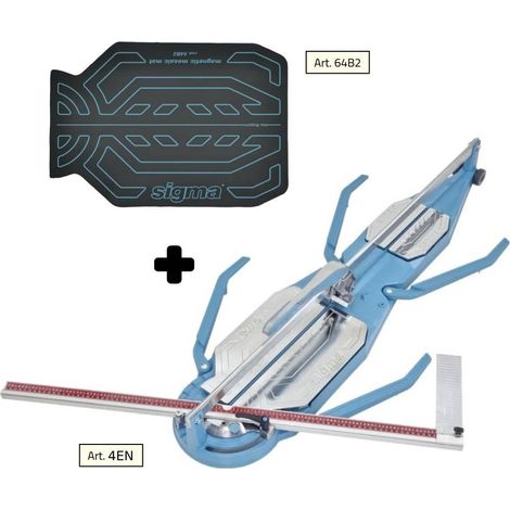 Tile cutter SIGMA 4en cm 125 push engraving + mat for mosaic 64b2